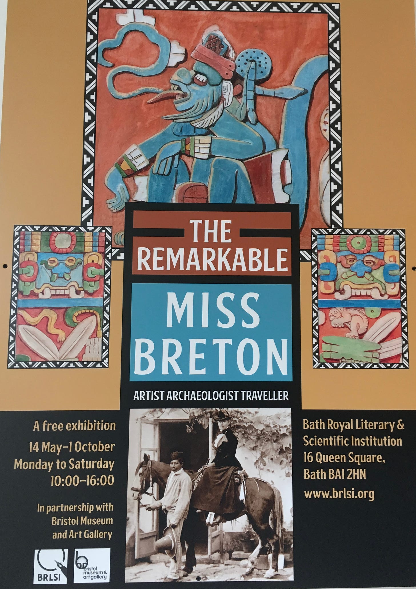 Poster for exhibition on The Remarkable Miss Breton