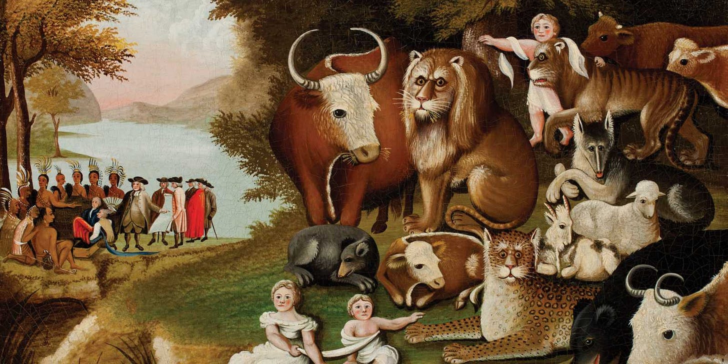 The Peaceable Kingdom, Now More Than Ever -