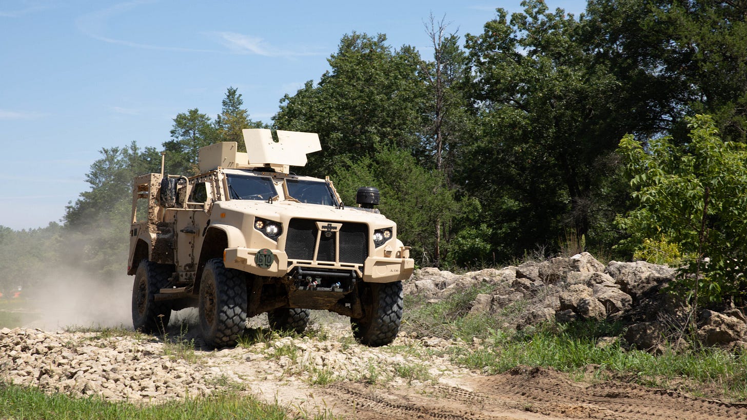JLTV Maneuvers Over Rocks JLTV Maneuvers Over Rocks