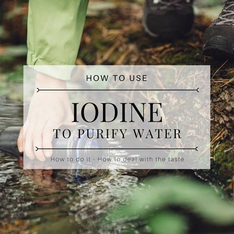 iodine to purify h2o