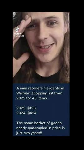 Man Who Buys The Same Grocery List from 2022 | TikTok