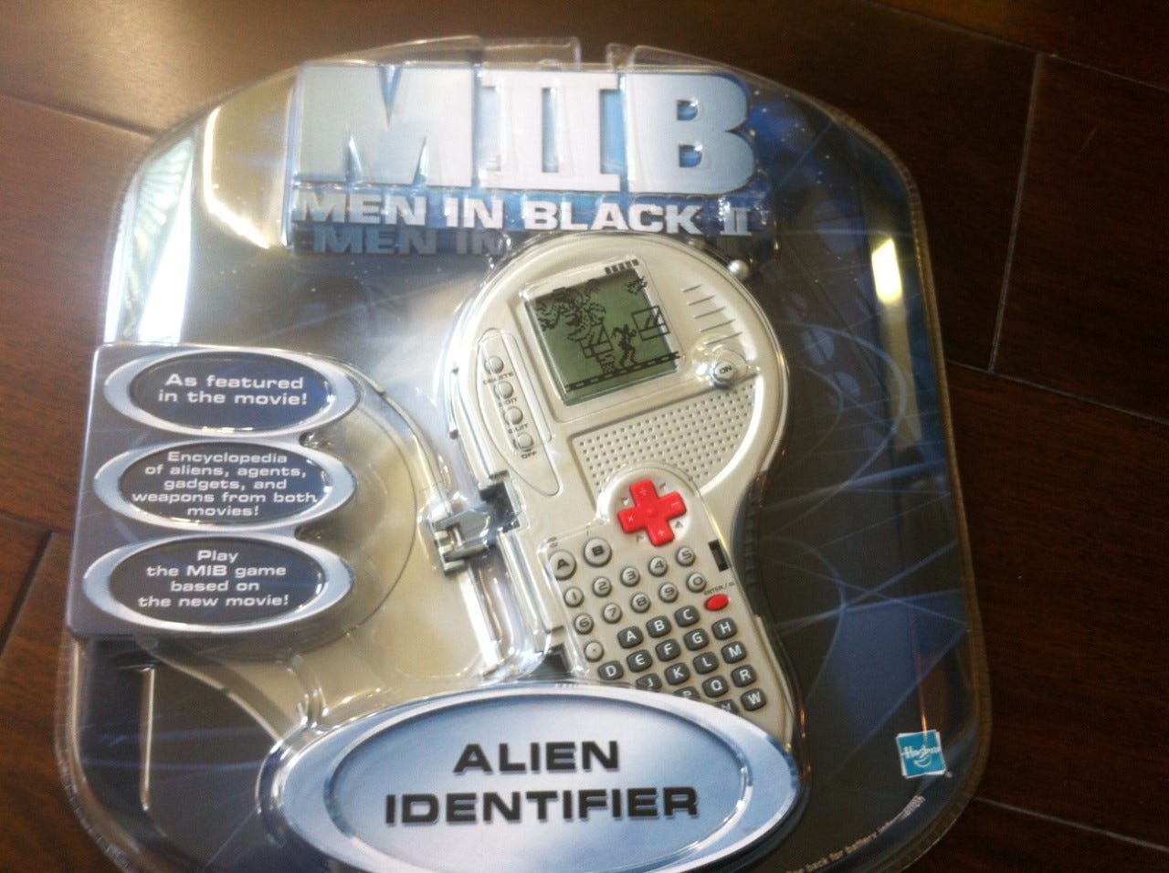 One of Chris's favourite toys: The Men in Black II Alien Identifier, a toy that was used in the movie itself!