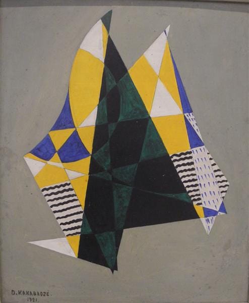 Sailboats, 1921 - David Kakabadze