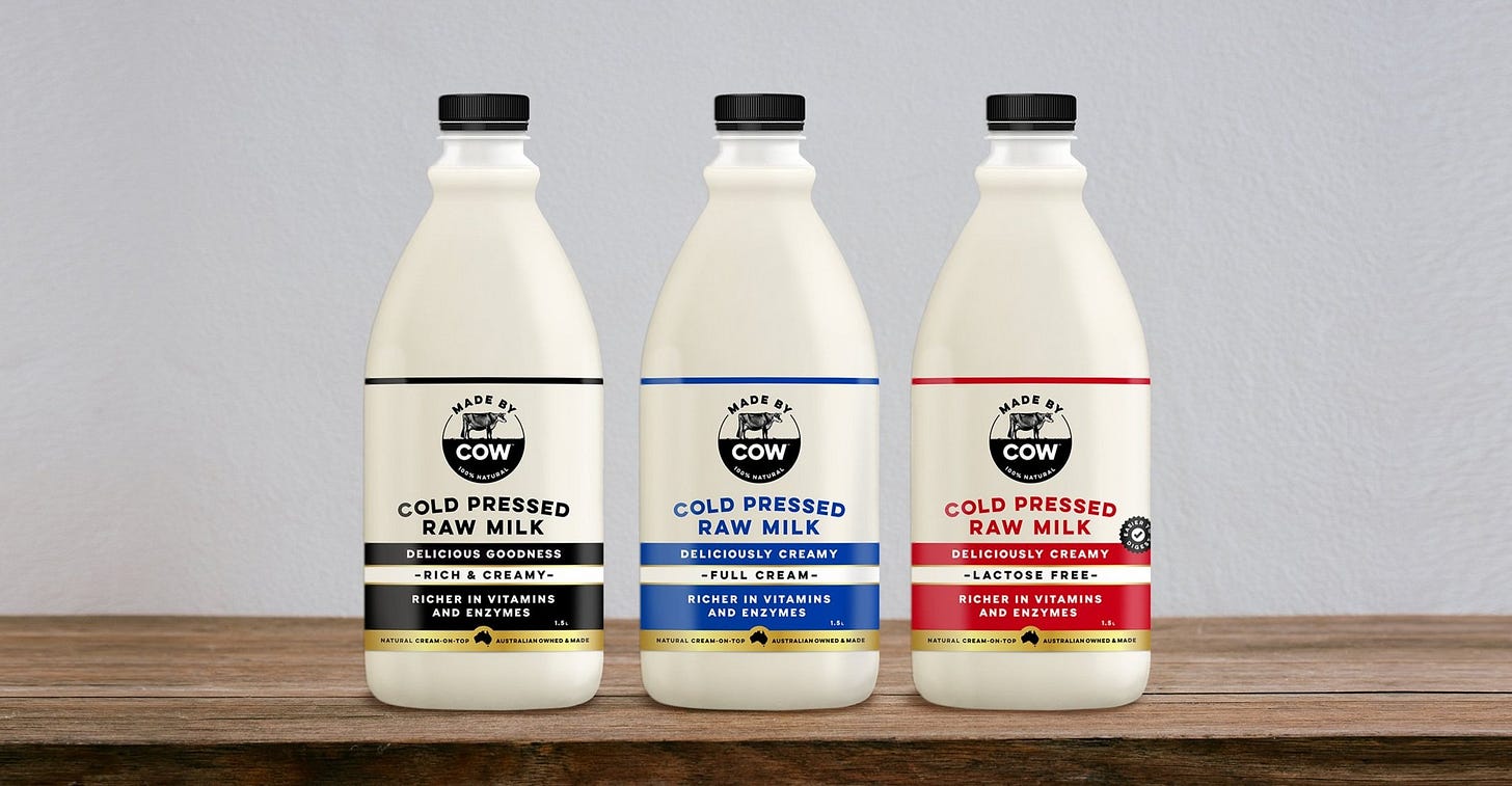 The World's First Cold Pressed Raw Milk | Made By Cow