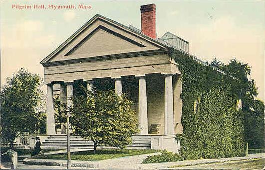 Pilgrim Museum in 1910 postcard