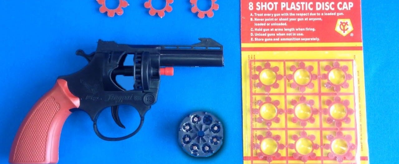 Toy Cap Gun Revolver - Loud weapon Toy