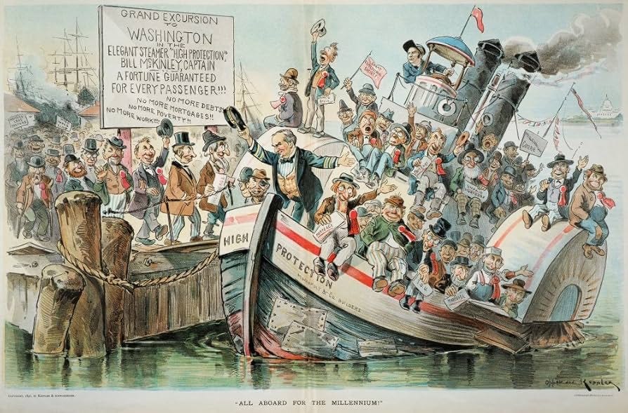 Mckinley Cartoon 1896 NAll Aboard For The Millennium An Anti William Mckinley Cartoon Of 1896 Poster Print by (18 x 24)