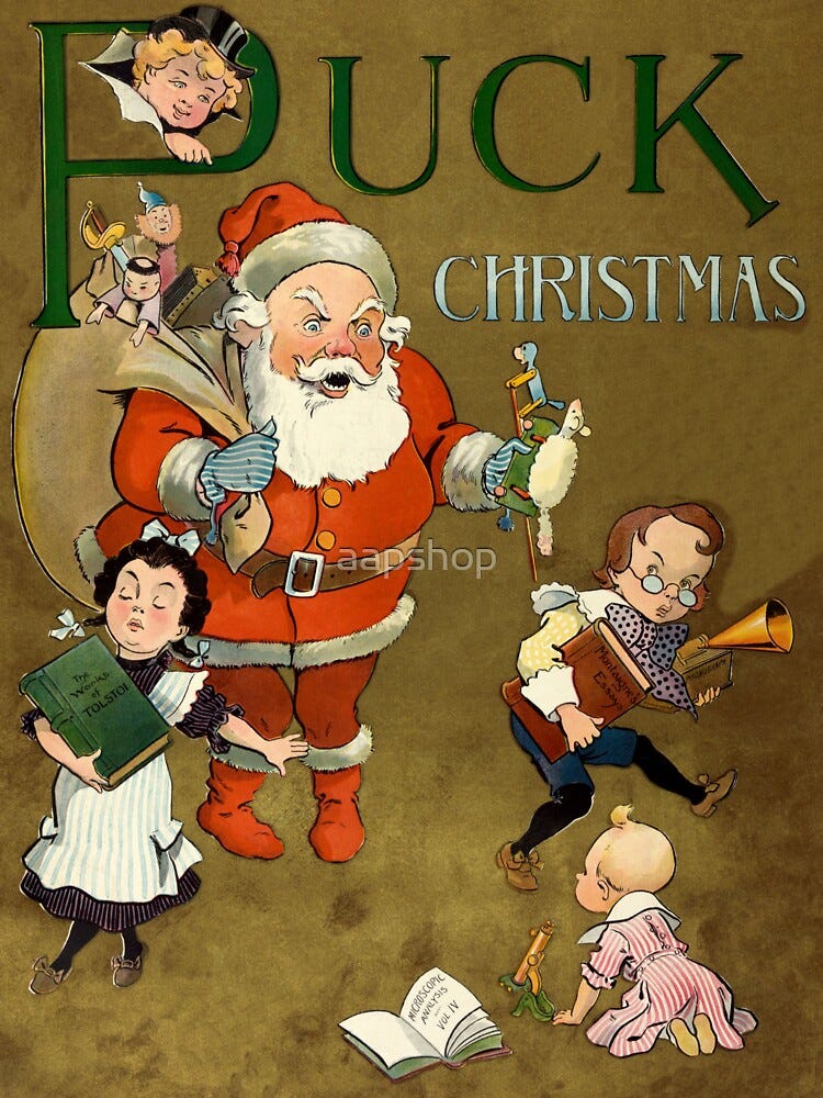1901 Puck Magazine Christmas issue Santa children" Kids T-Shirt for Sale by  aapshop | Redbubble