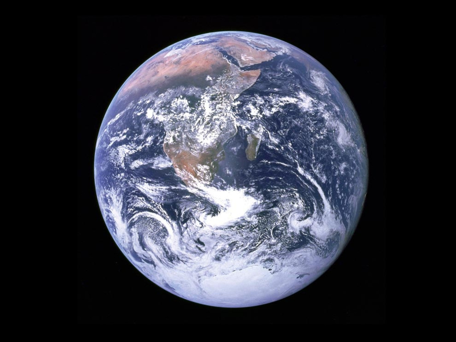 the Earth as seen by the Apollo 17 in 1972