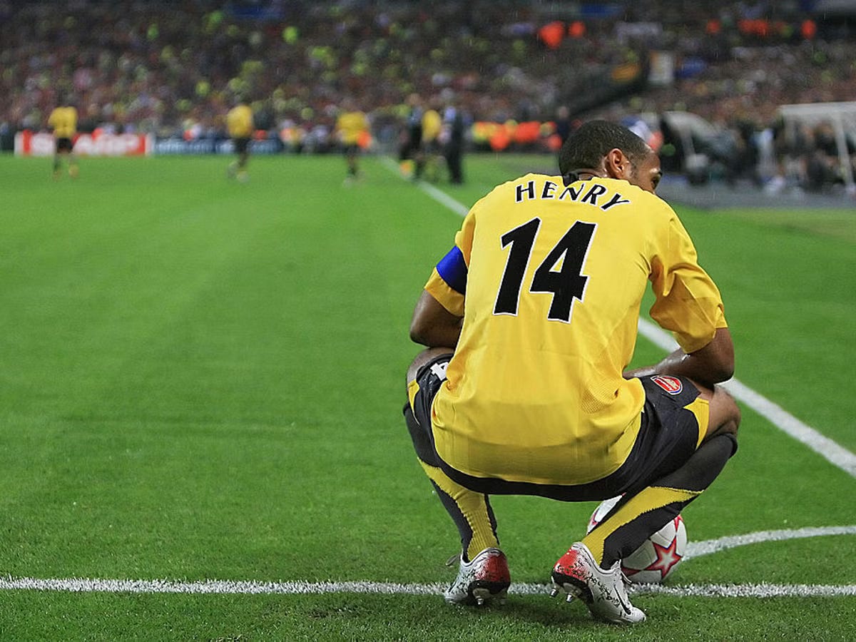 Thierry Henry in the 2006 Champions League final