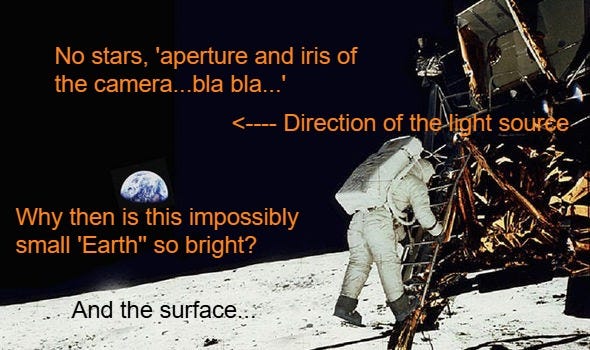 Lunar landings HOAX: Does pic in which Earth appears 'added in' prove ...