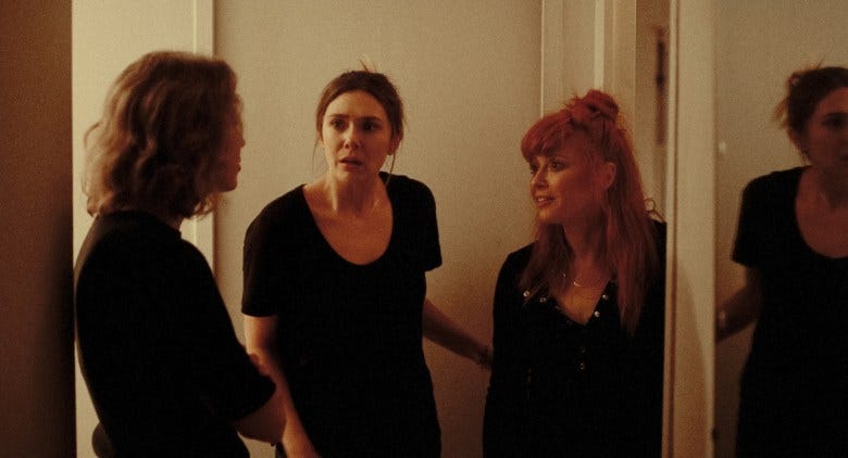  (L-R) Carrie Coon, Elizabeth Olsen and Natasha Lyonne in "His Three Daughters." (Photo courtesy Netflix). 