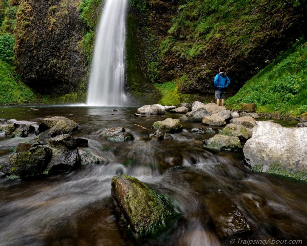 Pffft, who wants to see a picture of a vent fan? Here's a waterfall in Oregon instead.