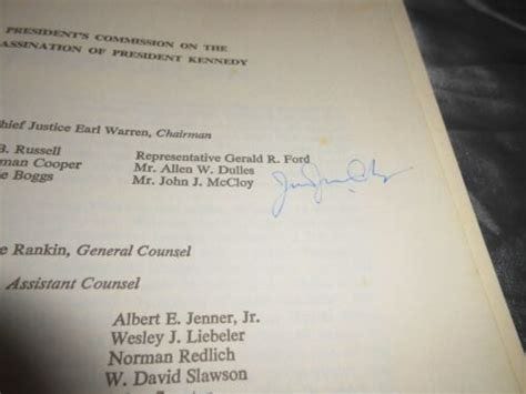 The Warren Report JFK Assassination SIGNED BY JOHN J MCCLOY Warren ...