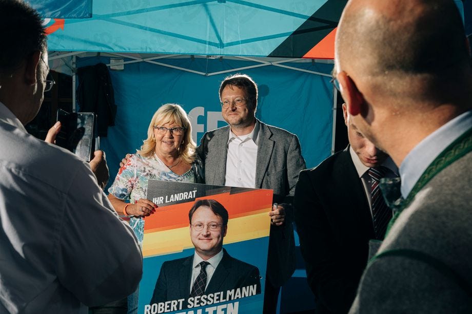 Robert Sesselmann, the first AfD politician to be elected as a district administrator in Germany