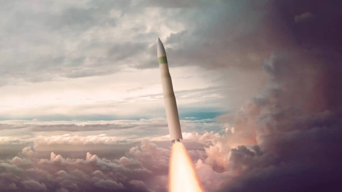 An artist's conception of a future LGM-35A Sentinel ICBM.&nbsp;<em>Northrop Grumman</em>