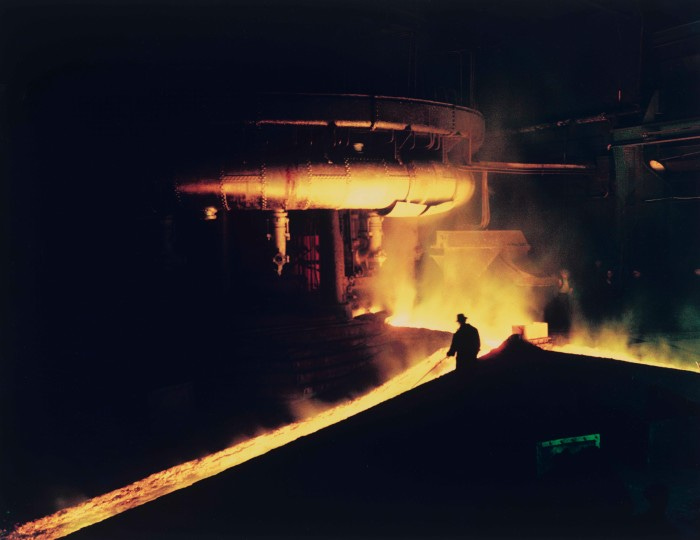 ‘Tapping a Furnace’, Ford, Dagenham, Essex, 1954