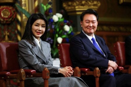 Le Président sud-coréen et son épouse Le Président sud-coréen et son épouse