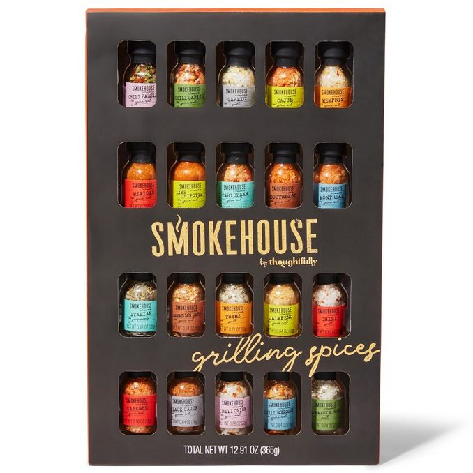 box of cooking spices and rubs