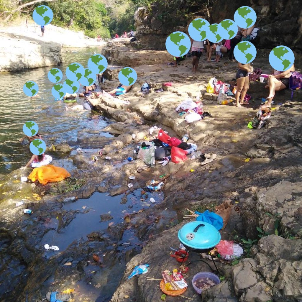 Grupo Elite 507 on X: "Basura de todo tipo fue dejada por bañistas este  domingo en los Cajones de Chame.. Recomendamos a todos portar sus bolsas  negras y depositar los desechos en