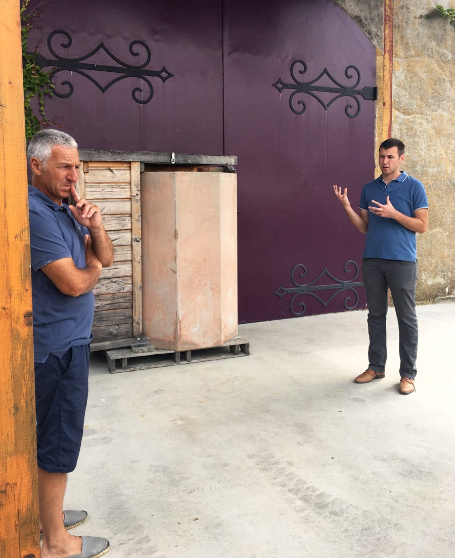 Bruno and Guillaume Martin of Ch. Roland la Garde