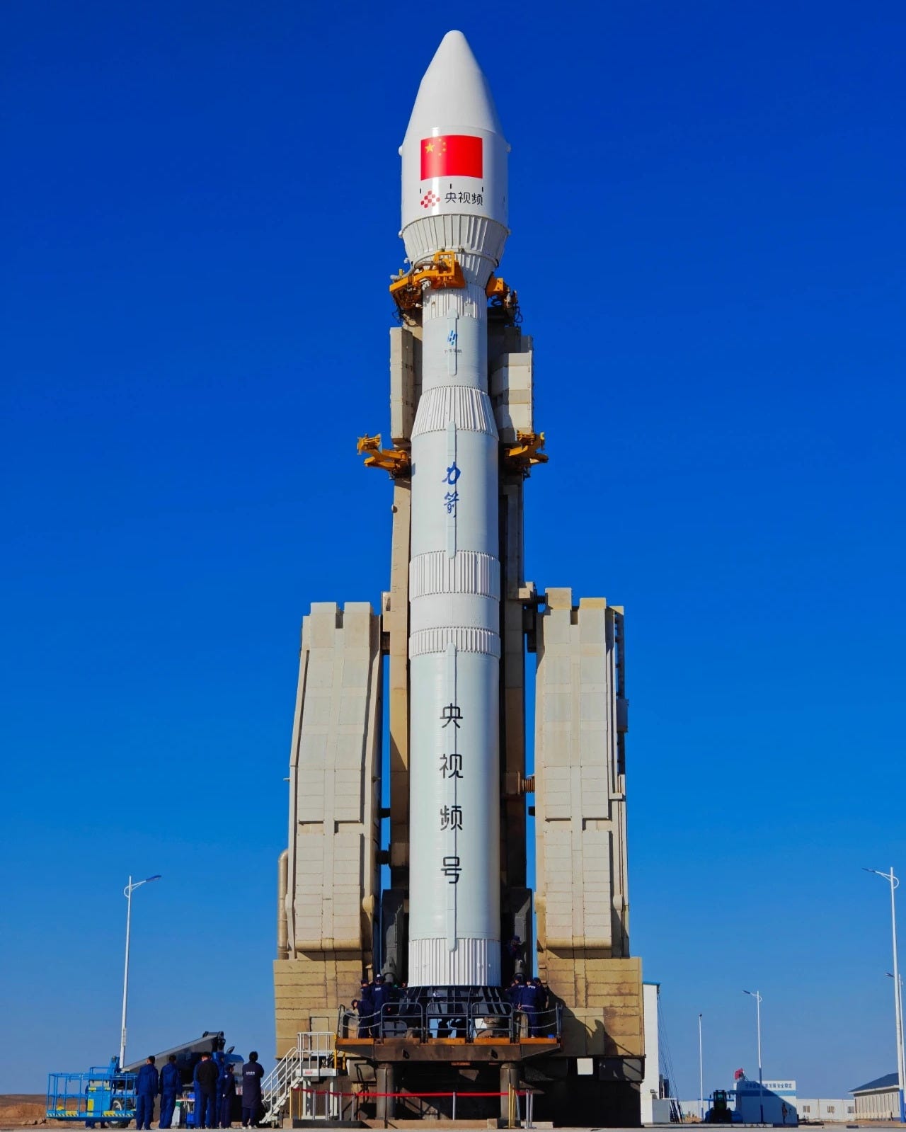 The Kinetica-1 Y5 vehicle at Launch Site 130 ahead of launch.