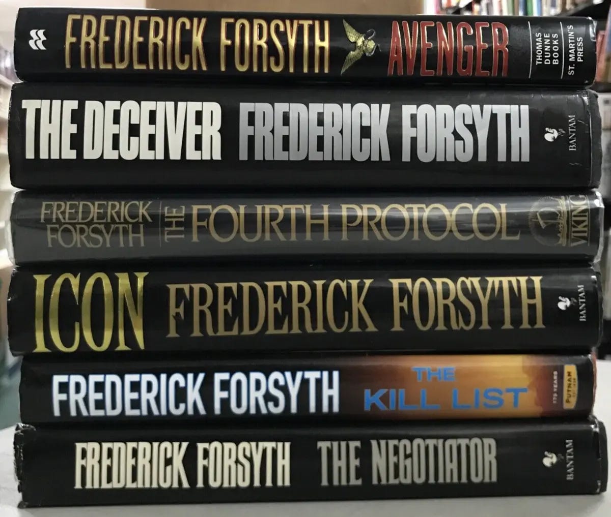 Frederick Forsyth Hardcover The Deceiver The Fourth Protocol Icon The Kill  Li X6 | eBay