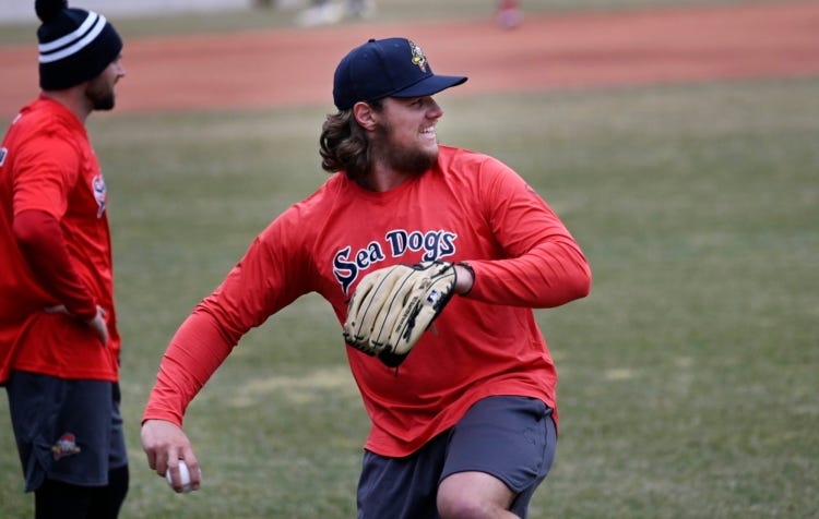 Sea Dogs relief pitcher Theo Denlinger forging a path of his own