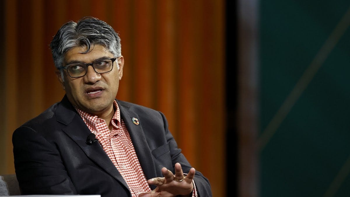 Jigar Shah, director of the loan office at the US Department of Energy, speaks during the 2023 CERAWeek by S&P Global conference in Houston, Texas, US, on Thursday, March 9, 2023.