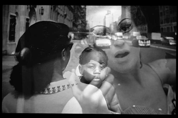 Eyes on the City, this is a double exposure photo taken at the Brooklyn Museum exhibit of Garry Winogrand photography on 3 August 2019. 