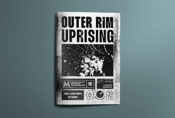 A mock-up image of the Outer Rim Uprising Campaign Handbook