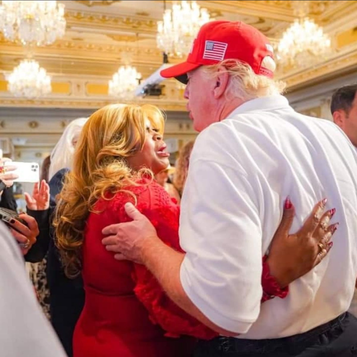 Trump with Tarver at his Mar-a-Lago home