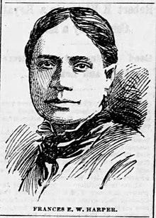 Frances Harper portrait, The Boston Globe, 1894