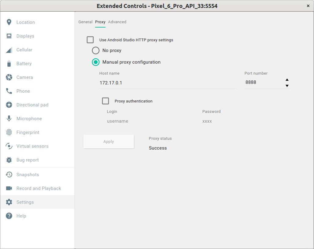 Set the proxy usage on Android usage Set the proxy usage on Android usage