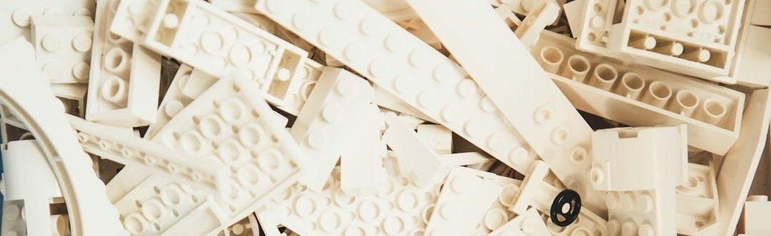 a pile of white blocks a pile of white blocks