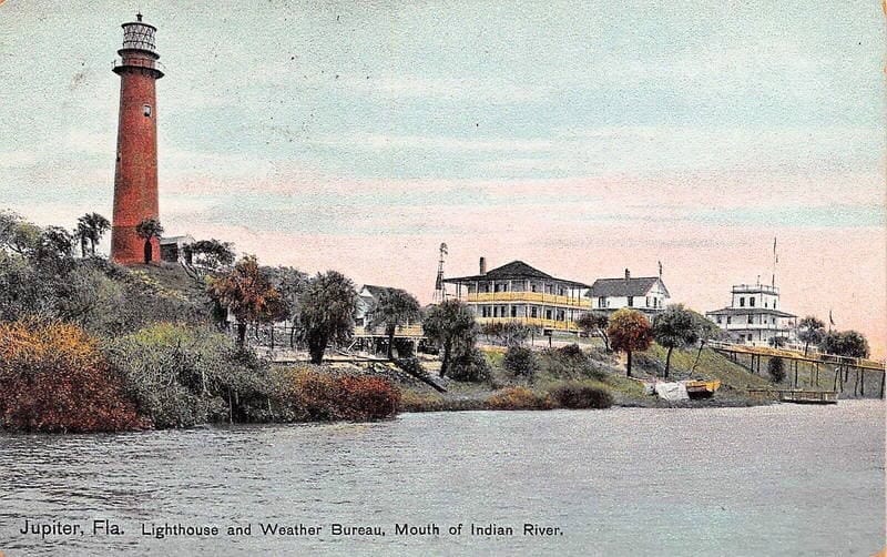 Jupiter Lighthouse Vintage Postcard