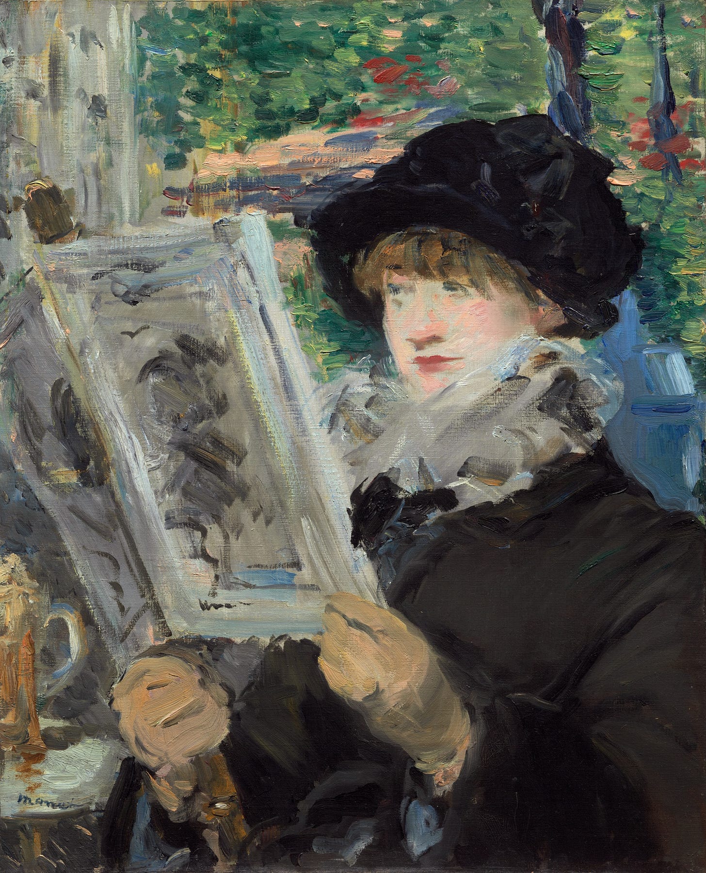 Edouard Manet's painting, "Woman Reading"