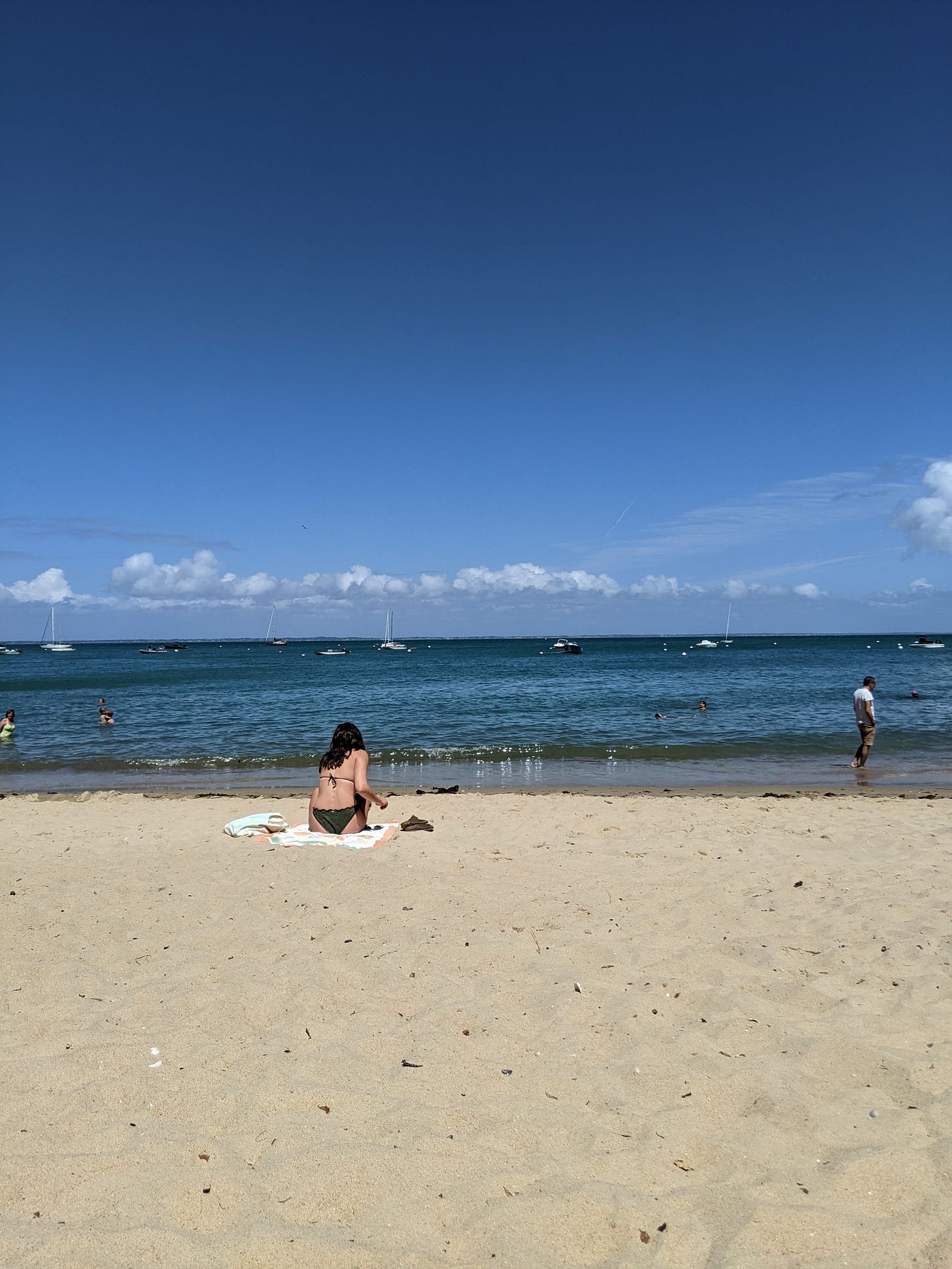 Beach in Noirmoutier-en-île in the Vendée region of France