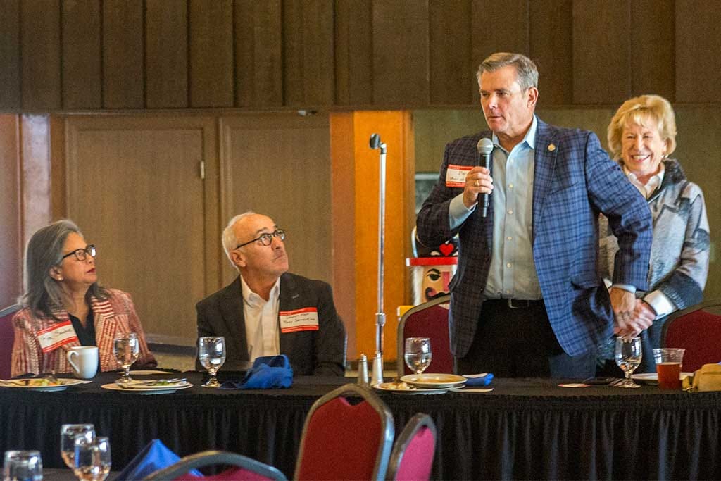 Luncheon with the Legislature: budget shortfalls, school choice, and unicameral theatrics on the menu