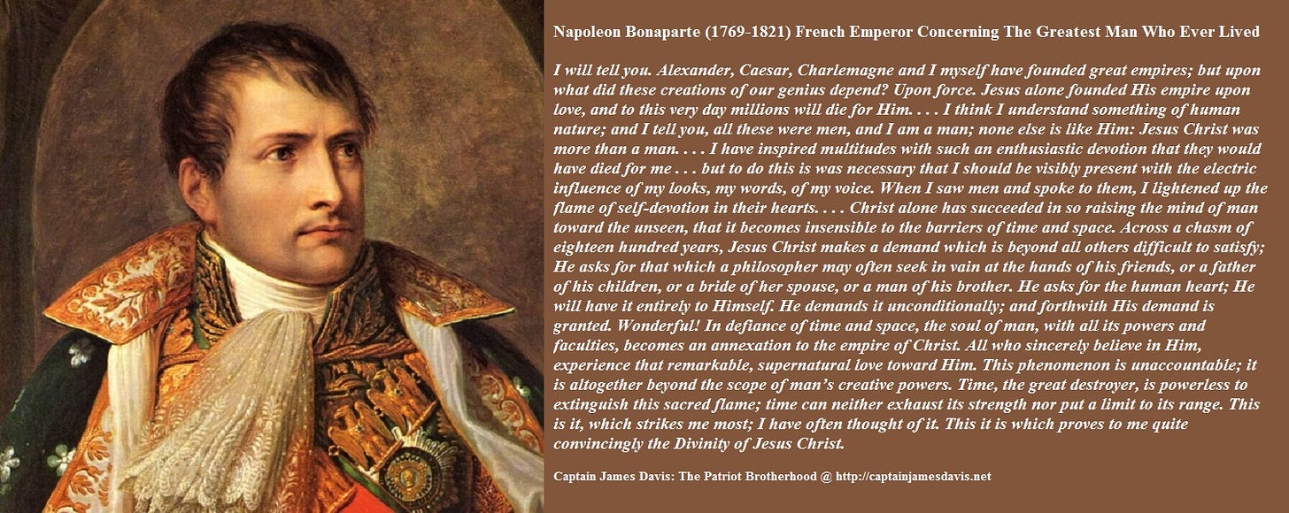 Napoleon Bonaparte's Testimony of Jesus Christ and Christianity |  Foundation Truths