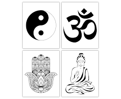 Amazon.com: Zen Symbols Wall Art ...