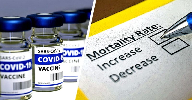 covid vaccine and words "mortality rate increase"