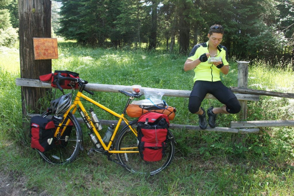 Catching a lunch break in SW Montana on a back road.