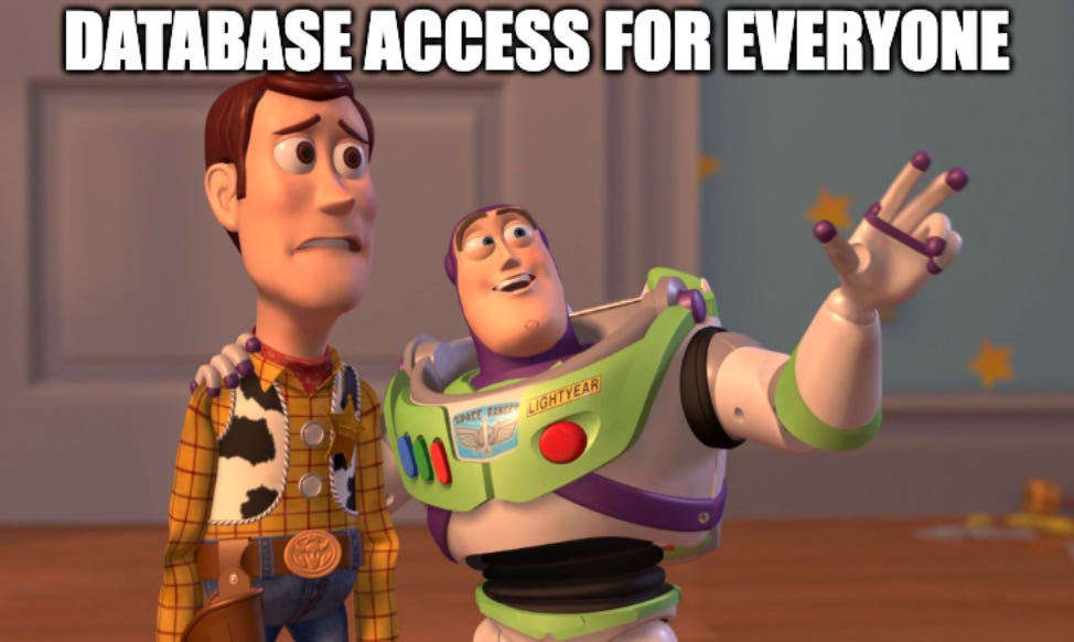 Database access for everyone