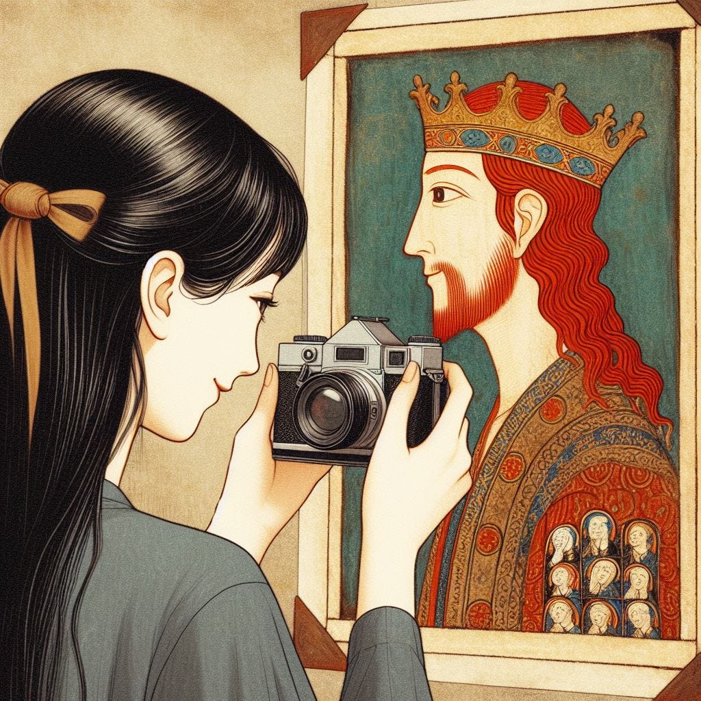 That's not how cameras work. Image by Bing