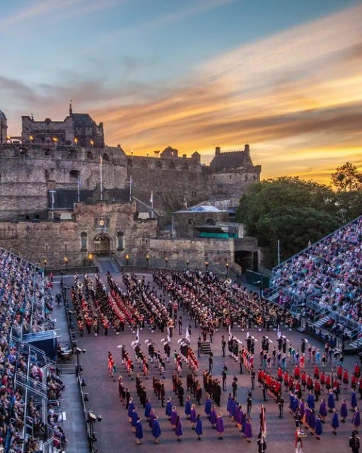 May be an image of crowd and castle May be an image of crowd and castle