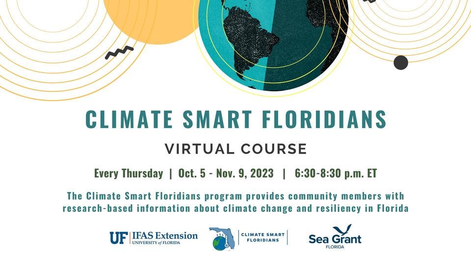 Climate Smart Floridians Virtual Course graphic