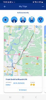 Route from near Ghent to Maastricht, part 2