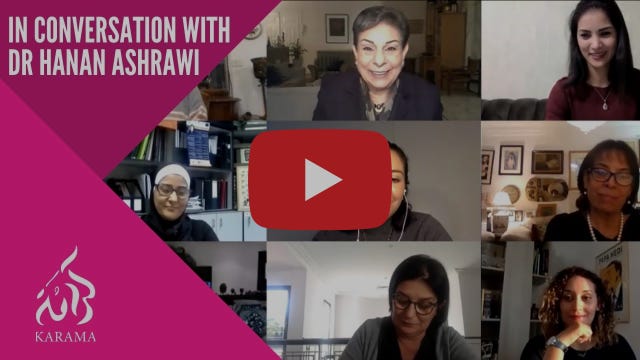 Karama In Conversation with Dr Hanan Ashrawi