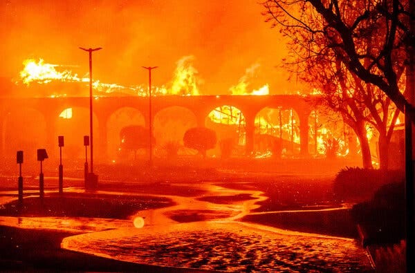 Several Local Landmarks Are Destroyed in Southern California Wildfires -  The New York Times